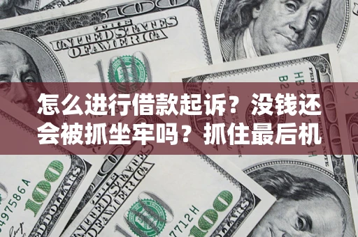 北京怎么进行借款起诉？没钱还会被抓坐牢吗？抓住最后机会！
